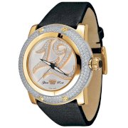 Glam Rock Women's GR80015 Special Edition Collection Diamond Accented Black Techno Watch