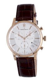 Claude Bernard Men's 01002 37R AIR Classic Rose Gold PVD Silver Dial Chrono Tachymeter Watch