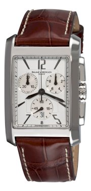 Baume & Mercier Men's 8823 Hampton Classic XL Chronograph Quartz White Dial Watch
