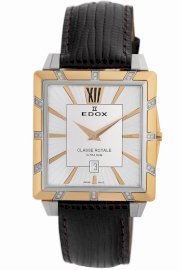 Edox Men's 27029 357RD AIR Classe Royale Rectangular Date Watch