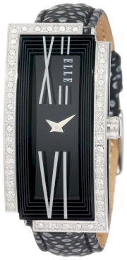 ELLETIME Women's EL20113S01C Black Alligator Leather Watch