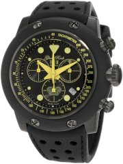 Glam Rock Men's GR90112 Racetrack Collection Chronograph Black Silicone Watch