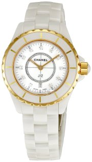 Chanel Men's H2181 J12 White Dial Watch