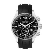 Claude Bernard Men's 10203 3 NIN Aquarider Black Chronograph Tachymeter Rubber Watch