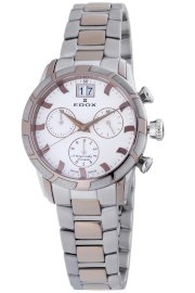 Edox Women's 10019 357R AIR Royal Chronograph White Dial Watch