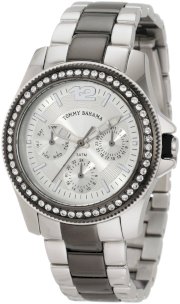 Tommy Bahama RELAX Women's RLX4010 Riveria Two-Tone Grey IP Stones Watch