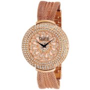 Burgi Women's BUR051RG Crystal Mesh Bracelet Watch