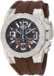 Invicta Men's 1609BBB Specialty Chronograph Brown Dial Brown Polyurethane Watch