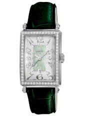 Gevril Women's 7246NV Mini Quartz Avenue of Americas Green Diamond Watch