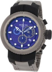 Invicta Men's 0672 Coalition Forces Chronograph Blue Dial Titanium Watch
