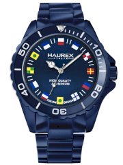 Haurex Italy Men's 7k374UBF Ink Blue Aluminum Bracelet Watch