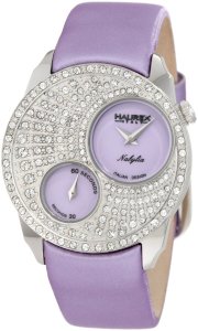 Haurex Italy Women's FS359DL1 Nabylia Swarovski Lilac Satin Watch