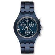 Swatch Men's SVCN4004AG Blue Aluminum Quartz Watch with Blue Dial