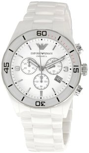 Emporio Armani Women's AR1424 Ceramic White Dial Watch