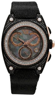 ESQ by Movado Women's 7101316 Fusion Diamond Accented Chronograph Stingray Strap Watch