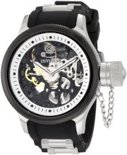 Invicta Men's 10051 Russian Diver Mechanical Black Skeleton Dial Black Polyurethane Watch