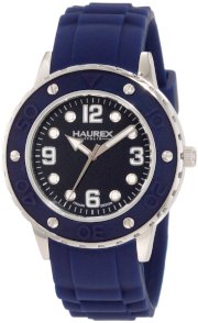 Haurex Italy Women's 1D371DBB Vivace Blue Dial Rubber Watch