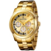 JBW-Just Bling Men's JB-6218-E "Delano" Gold-Tone Chronograph Diamond Watch