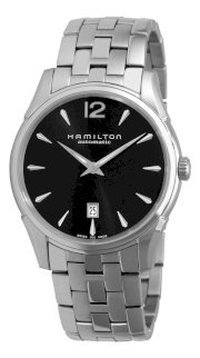 Hamilton Men's H38615135 Jazzmaster Slim Black Dial Watch