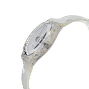 Swatch Women's GK733 Quartz White Dial Plastic Date Watch