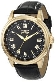 Invicta Men's 11391 Specialty Black Dial Black Leather Watch