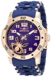 Invicta Men's 10299 Sea Spider Blue Dial Blue Polyurethane Watch