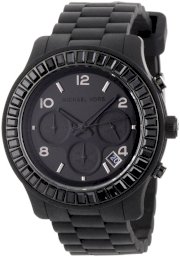Michael Kors Watches Michael Kors Ladies Glitz Chronograph Black Dial Watch