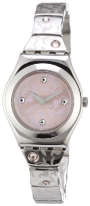 Swatch Women's CORE COLLECTION YSS248G Silver Stainless-Steel Quartz Watch with Pink Dial
