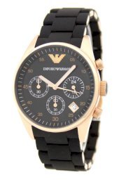 Emporio Armani Women's AR5906 Fashion Black Dial Watch
