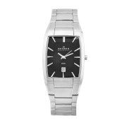 Skagen Men's 690LSXB Denmark Silver Tone Black Dial Watch