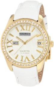 Haurex Italy Women's FY356DWY Magister L Silver Dial Crystal Watch