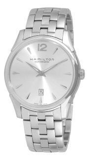 Hamilton Men's H38615155 Jazzmaster Slim Silver Dial Watch