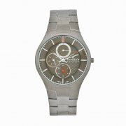 Skagen Men's 806XLTXM Denmark Silver Tone Grey Dial Watch