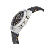 Swatch Men's YCS514 Quartz Chronograph Black Dial Watch