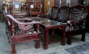 Bộ bàn ghế salon gỗ tự nhiên - 02