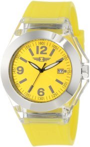 Invicta Women's IBI-10068-002 Silver Dial Yellow Polyurethane Watch
