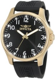 Invicta Men's 11398 Specialty Black Dial Black Polyurethane Watch