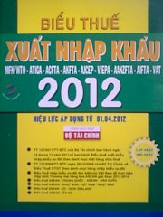 Biểu thuế xuất nhập khẩu song 2013, sách biểu thuế xnk song ngữ 2013 mới nhất