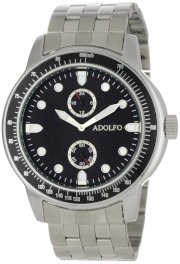 Adolfo Men's 31020C Exhibition Back Auto Quartz Watch