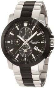 Kenneth Cole New York Men's KC9099 Dress Sport Black Dial Chronograph Bracelet Watch