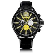Holler HLW2280-7 Mens Psychedelic Black Chronograph Watch
