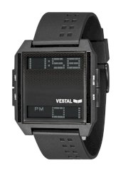  Vestal Unisex DIG008 Digichord All Black PU Digital Watch