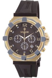 Lancaster Men's OLA0440L/YG/MR/MR Robusto Chronograph Brown Dial Rubber Watch