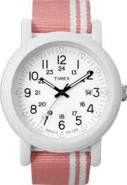 Timex Originals T2N367 Ladies Camper White Dial Two Tone Strap Watch