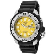 Seiko Men's SKZ251K2 5 Sports Automatic Yellow Dial Black Rubber Diver Watch