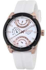 Lancaster: Top up dual time Mens White Watch