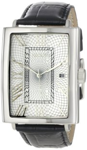 Adolfo Men's 31008C Unique Faceted Crystal Calendar Watch