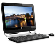 Máy tính Desktop HP Omni 120-1285L (Intel Pentium Dual Core G860 3.0Ghz, Ram 2GB, HDD 1TB, DVDRw, VGA onboard, LCD WLED 20", PC DOS)