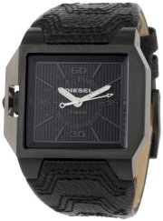 Diesel Watches Men's Black Not-So-Basic Basic Analog Black Dial Watch 35