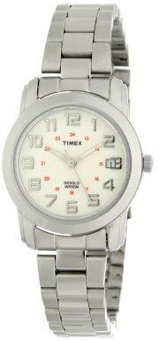 Timex Women's T2N4329J Dress Sport Chic Round Silver Tone Bracelet Watch